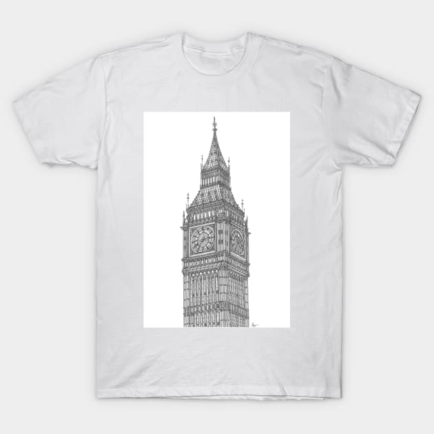 Big Ben Tower T-Shirt by valery in the gallery